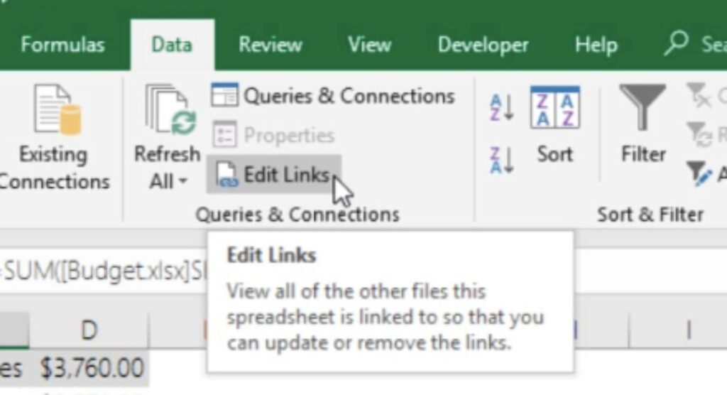 How to Find Links in Excel?